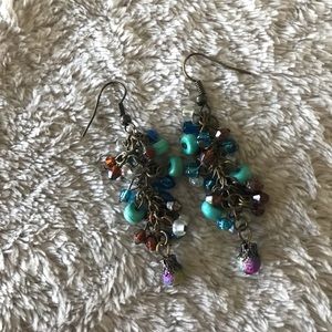 Blue toned earrings